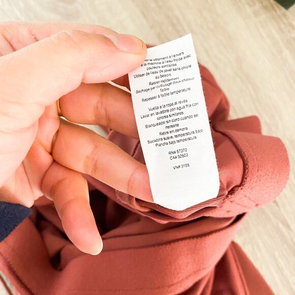 🦋 ALO YOGA Yoga Workout Tank Top Pink Small Everyday Casual Mauve V Neck Boho - Picture 7 of 7